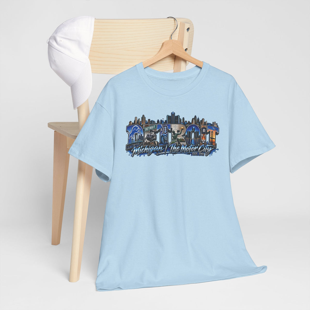 Detroit skyline collage T-Shirt | Detroit Michigan Motor City Tee