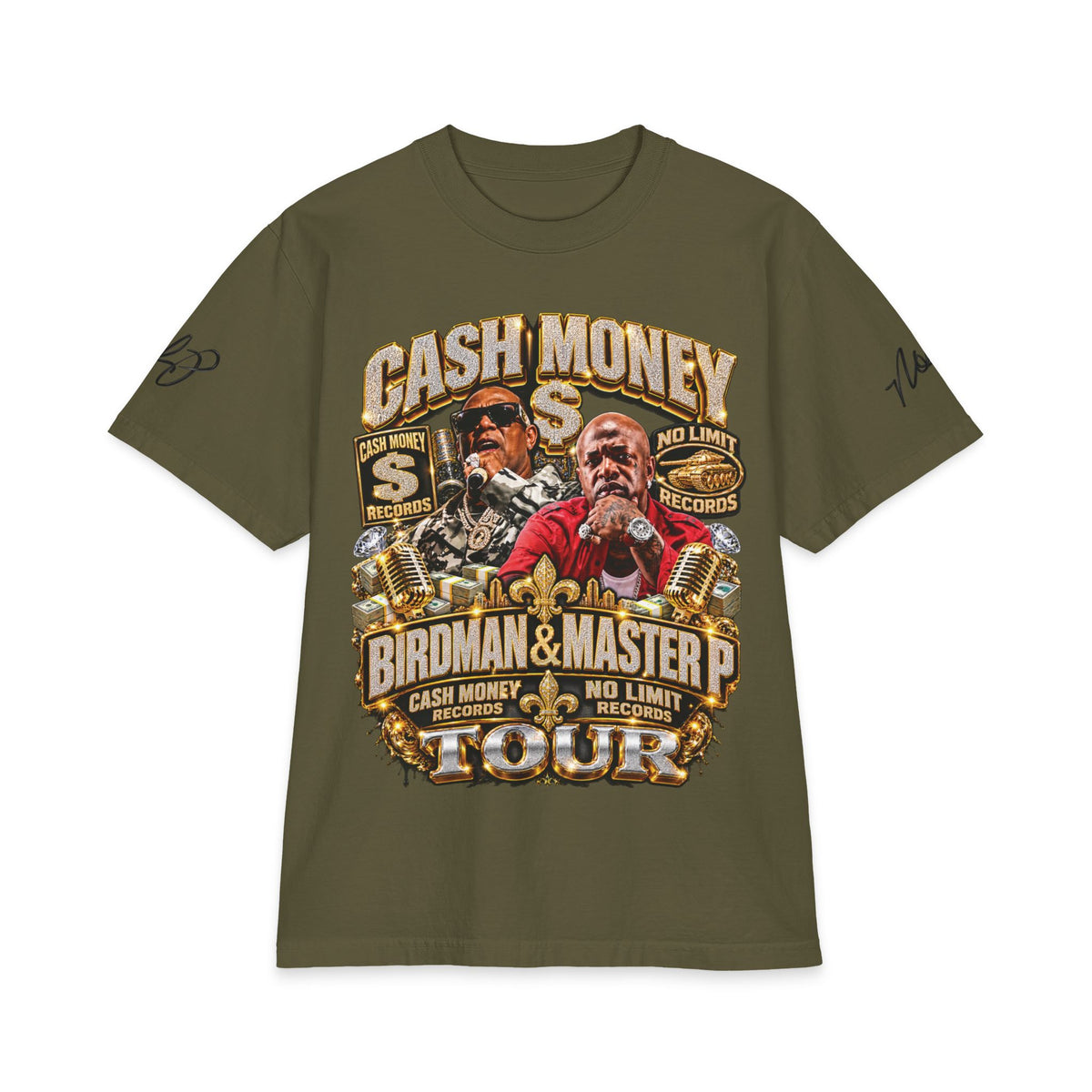 Cash Money Birdman & Master P Tour T-Shirt | Rap Hip Hop Vintage Logo