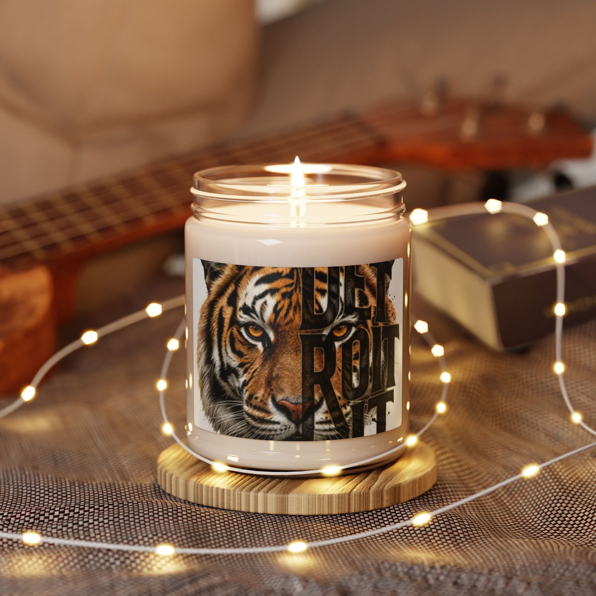Tiger Face Graphic Candle | 9oz Soy Candle