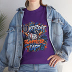 Detroit Batter Up T-Shirt | Baseball City Skyline Tee