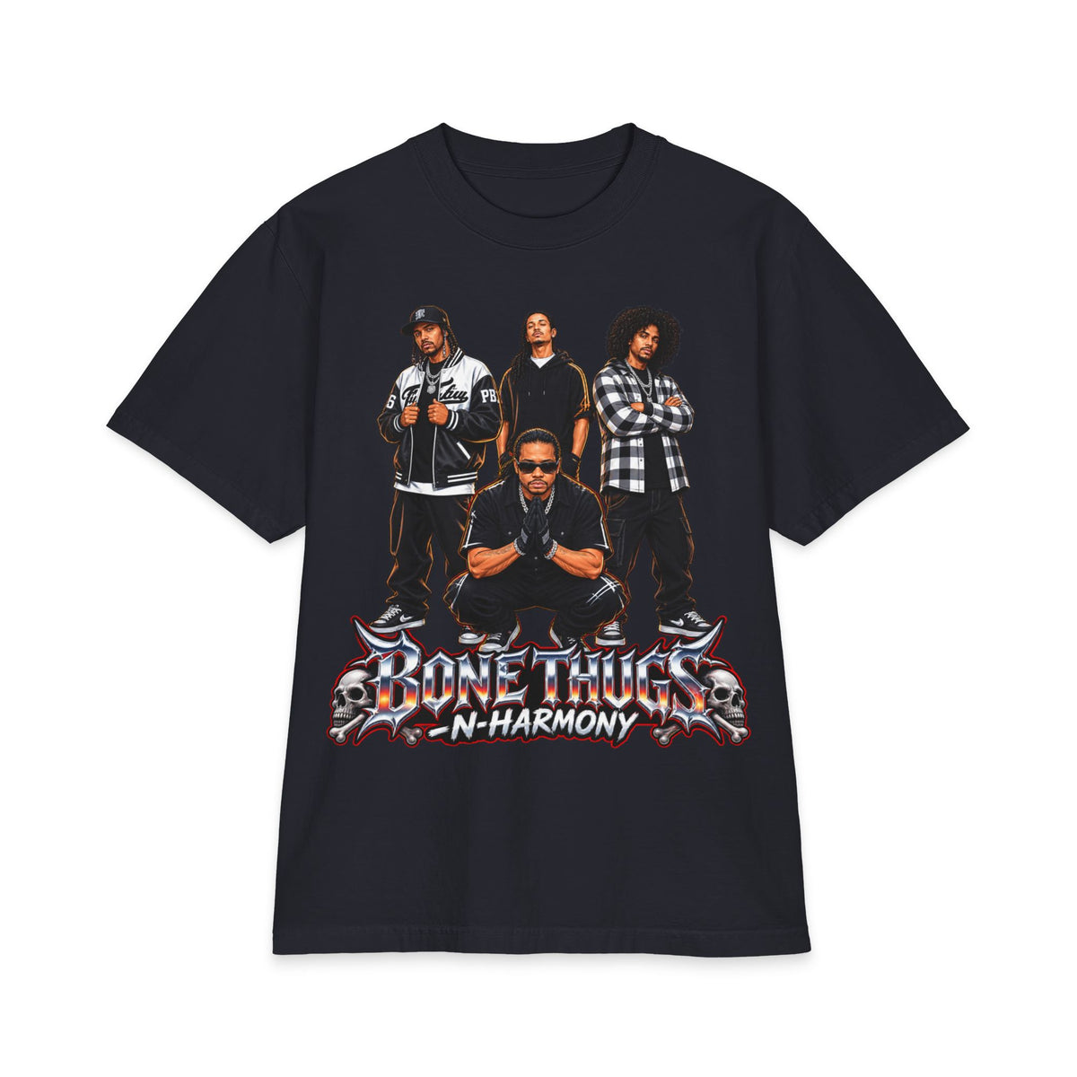 Boy Band Photo Graphic T-Shirt | Vintage Hip Hop Group Tee
