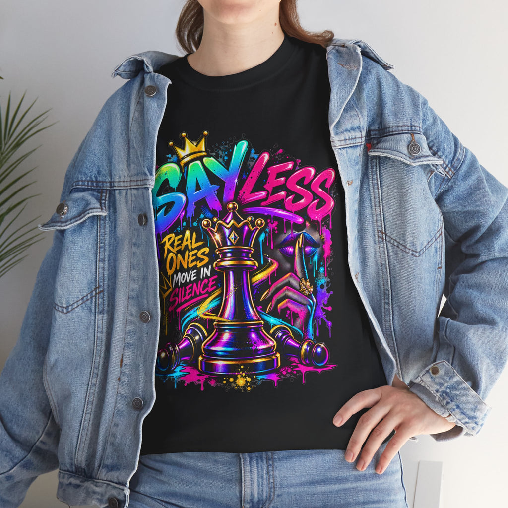 Say Less Chess King Tee | Graffiti Chess Piece Streetwear