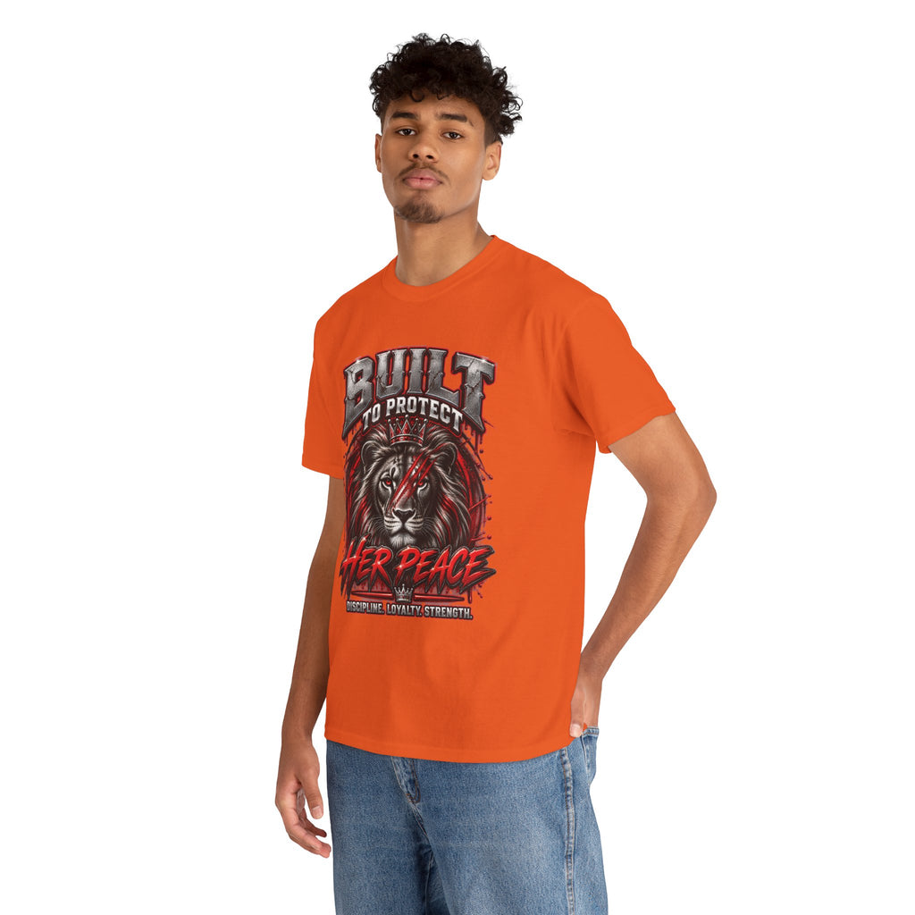 Built to Protect Her Peace Couples Graphic T-Shirt