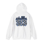 Detroit 313 Drip Skyline Hoodie | Graffiti Letter B Chest Design