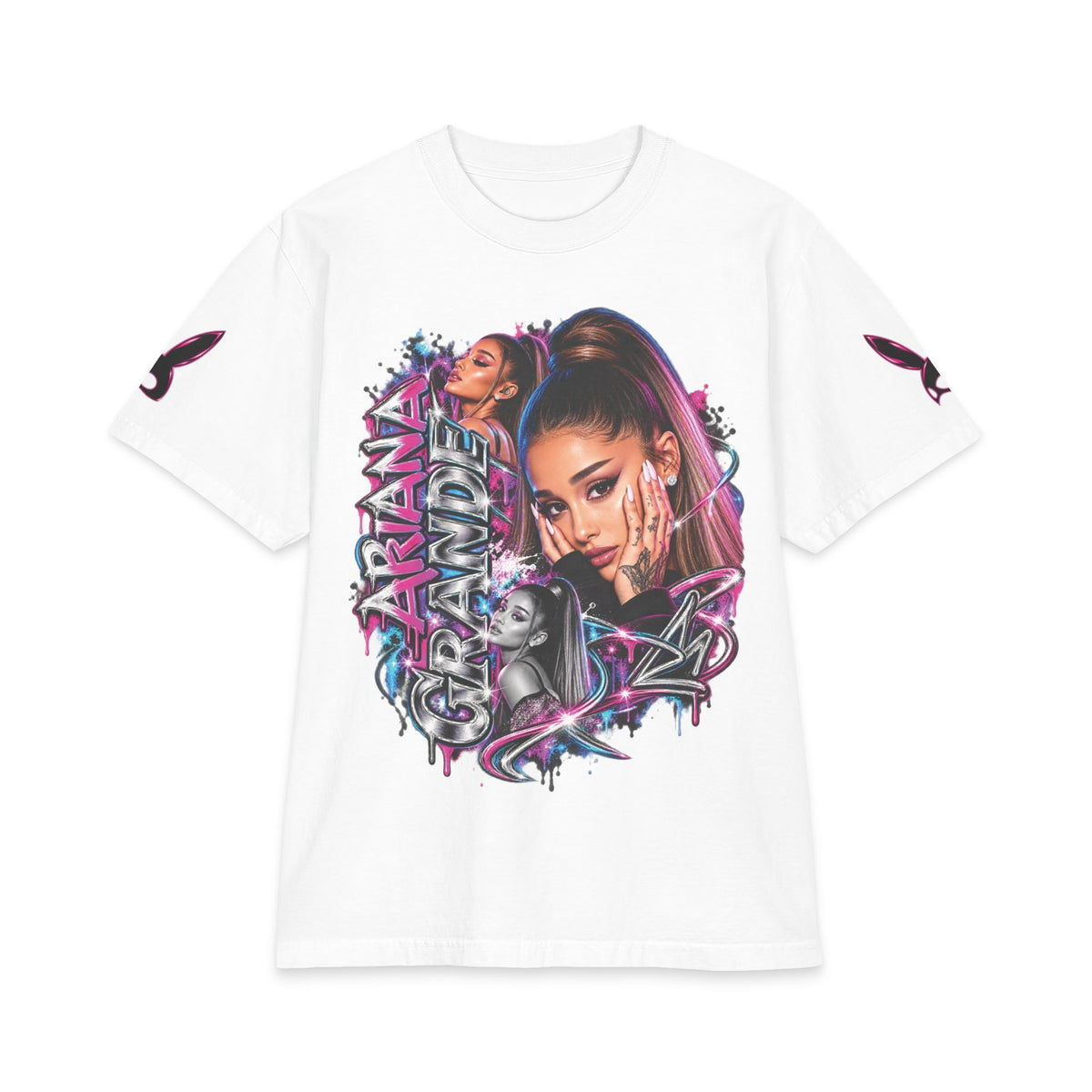 Ariana Pop Star Portrait tee | Graphic Music Icon T-Shirt