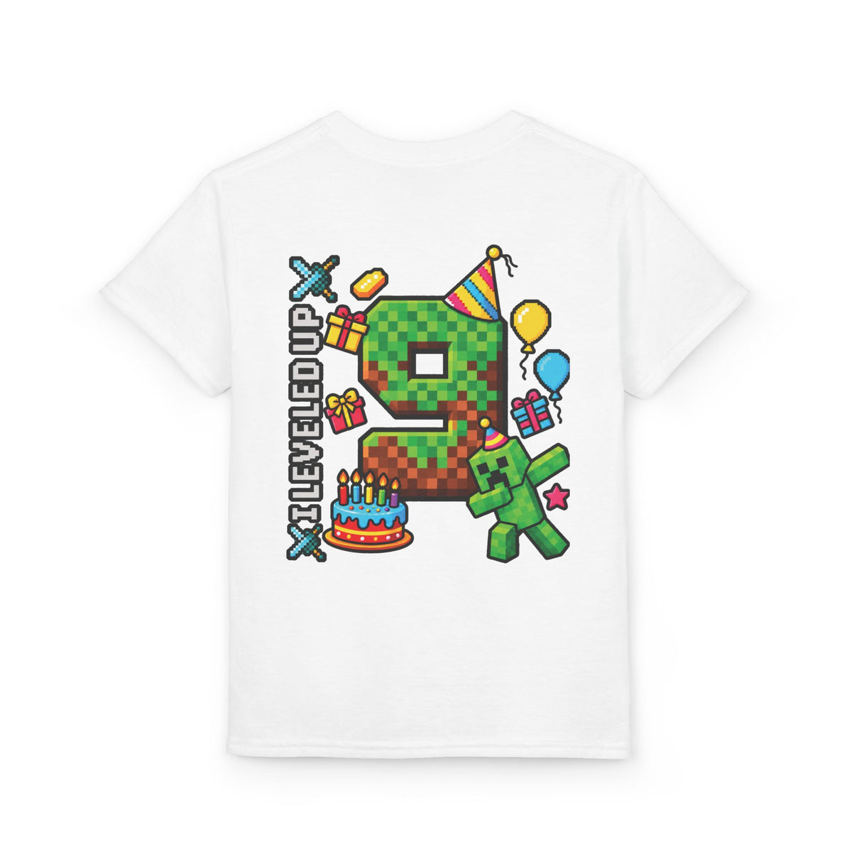 Minecraft Birthday Youth T-Shirt – “Bruh, It’s My Birthday” Gamer Party Tee