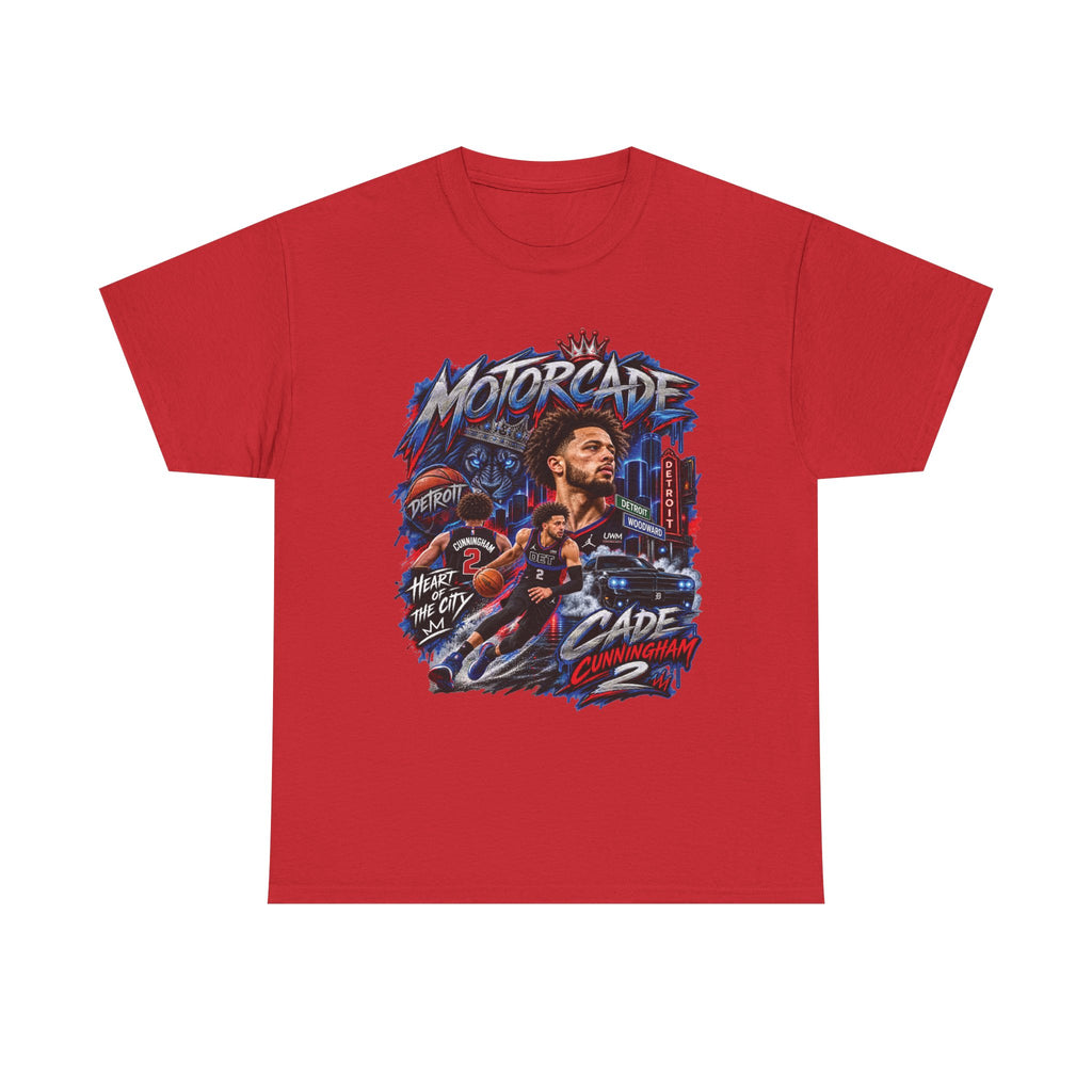 Motorcade Illustration Tee | Urban Car Parade Graphic T-Shirt
