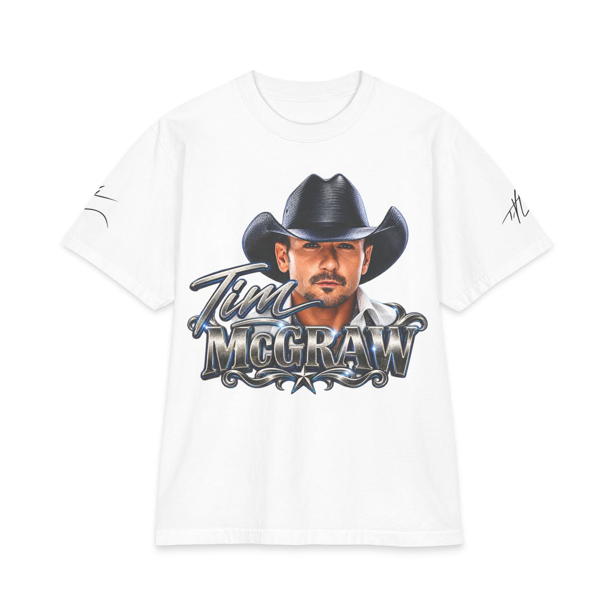 Country Singer Portrait McGraw Graphic Tee | Western Cowboy T-Shirt