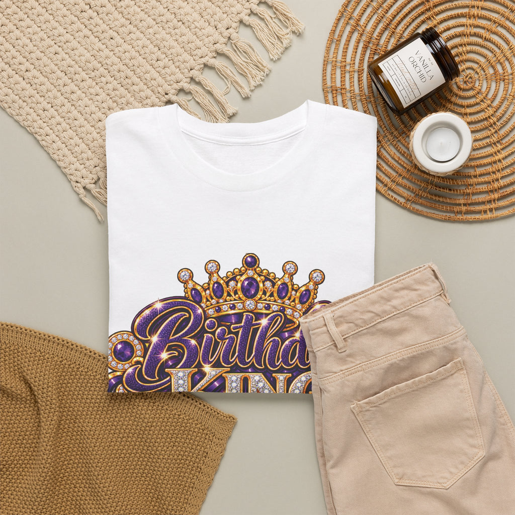 Birthday King Crown Graphic T-Shirt
