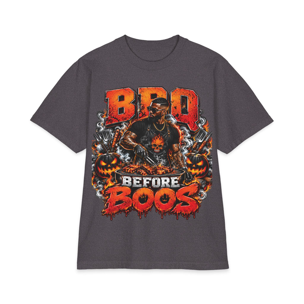 Dad Gift Shirt BBQ Before Boos T-Shirt | Halloween BBQ Grilling Graphic Tee