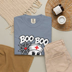 Boo Boo Crew Nurse Ghost T-shirt | Halloween Cute Spooky Candy Heart