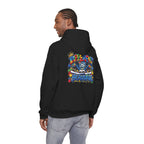 Detroit Graffiti Autism Hoodie | Different Is Beautiful Back Print