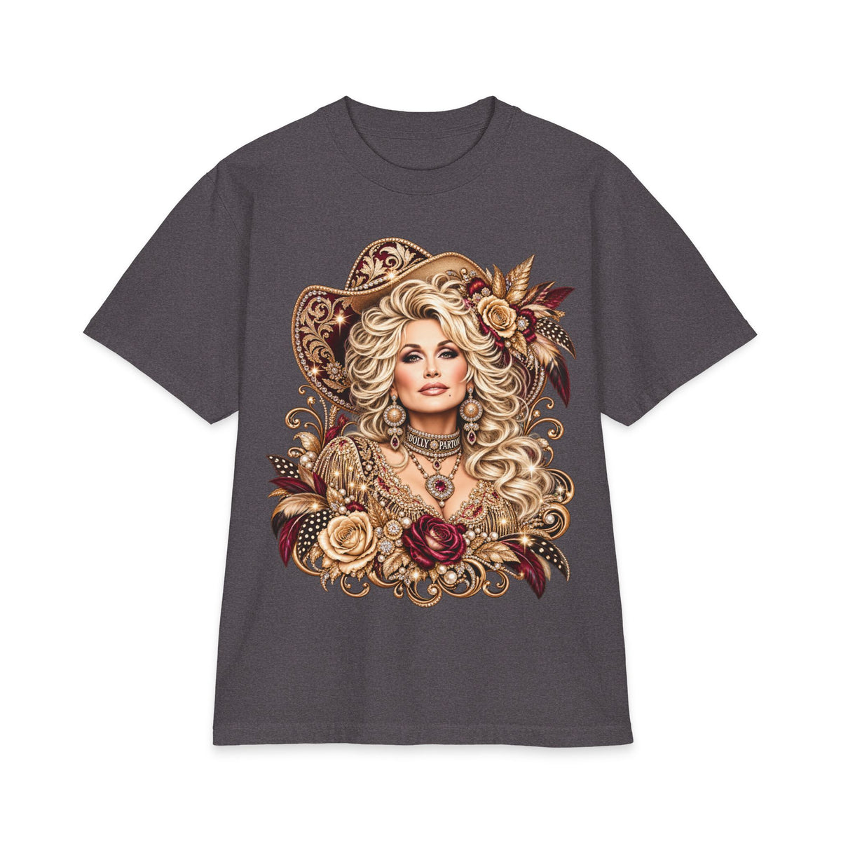 Dolly Floral Portrait T-Shirt | Butterfly 'Love Always' Back