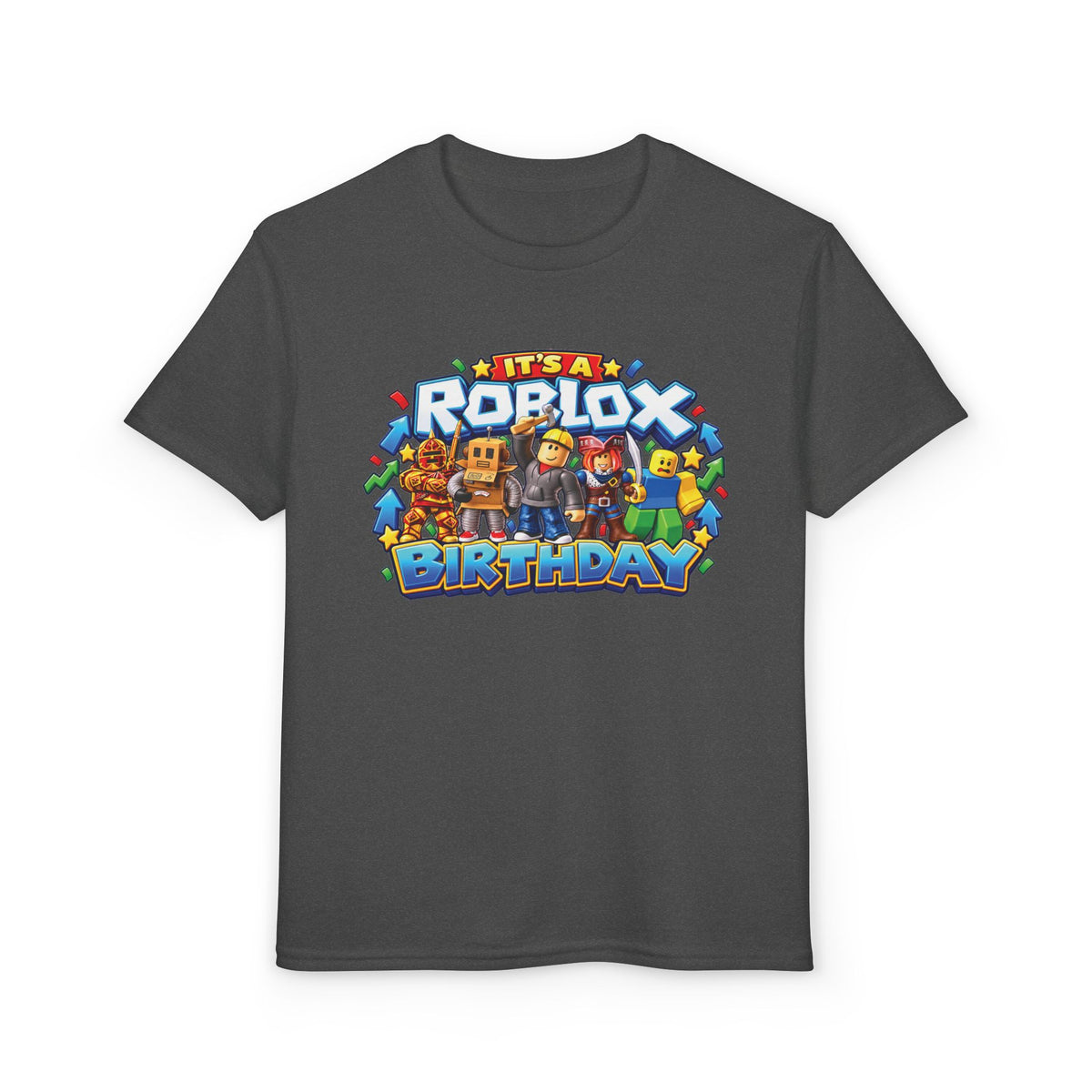 Roblox Birthday Leveling Up to 7 Youth T-Shirt