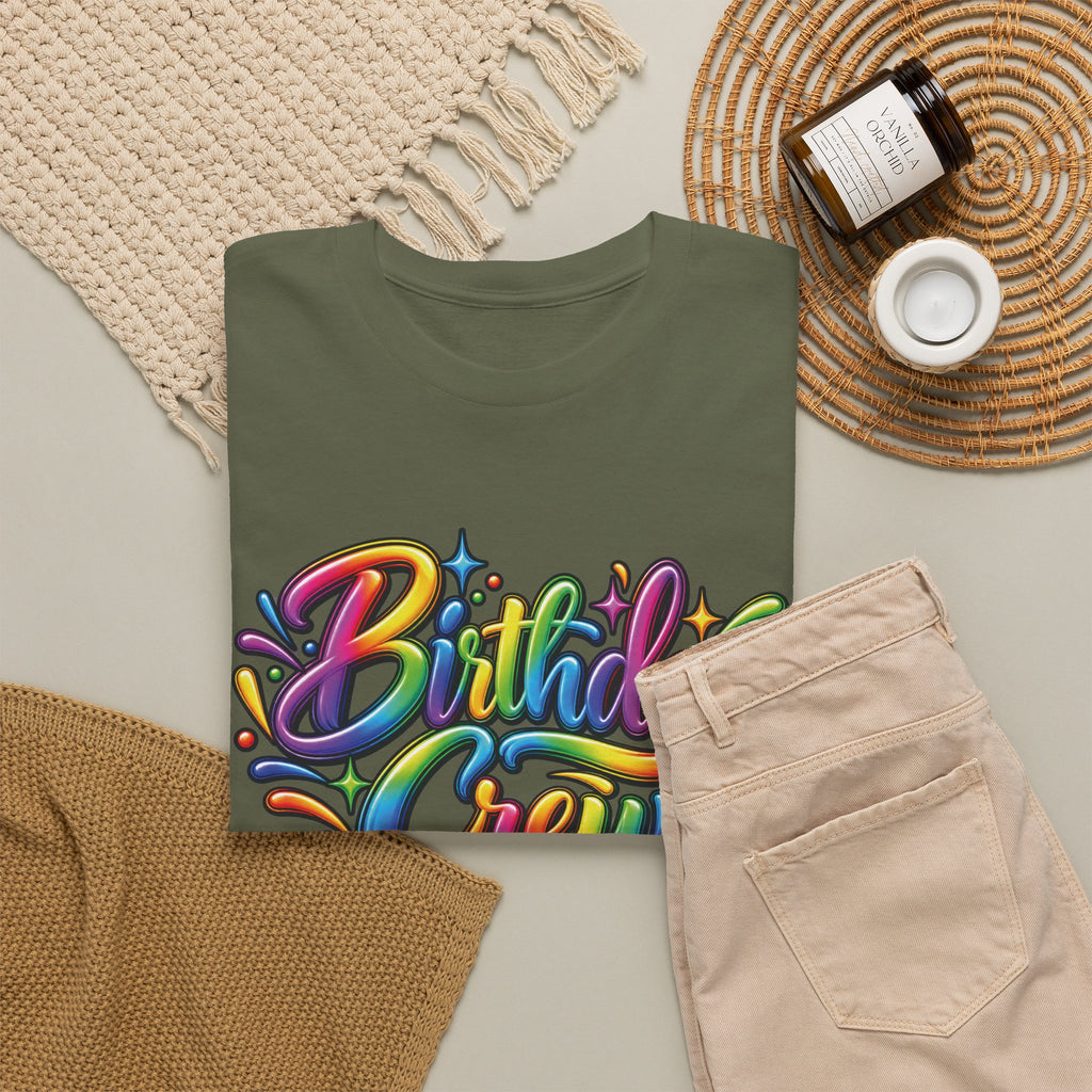 Birthday Crew Colorful Celebration T-Shirt
