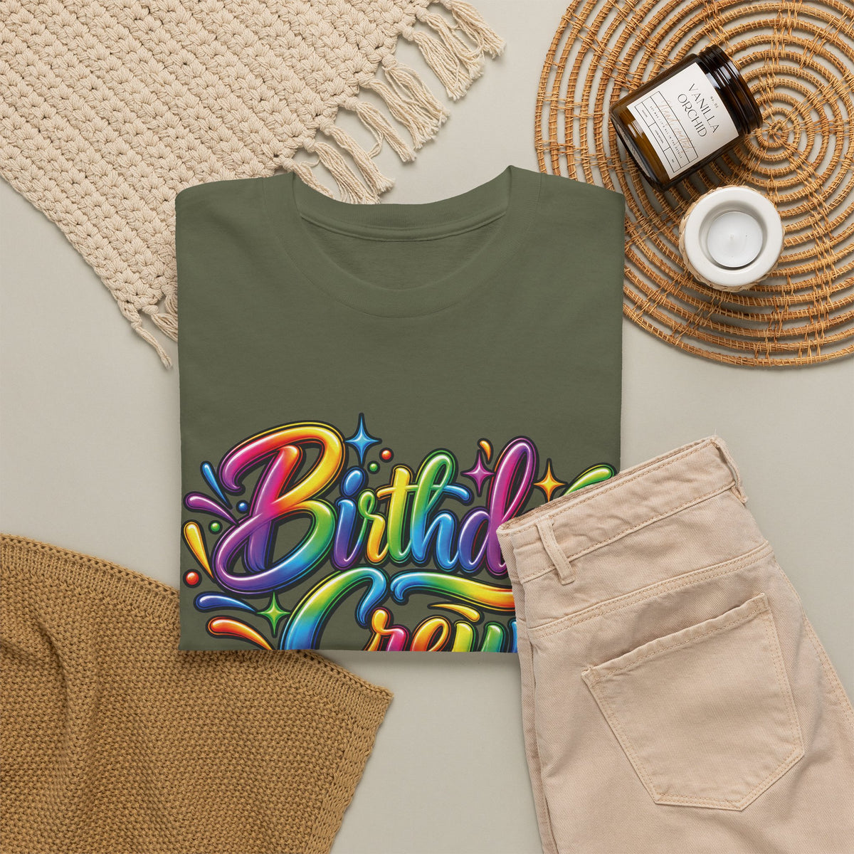 Birthday Crew Colorful Celebration T-Shirt