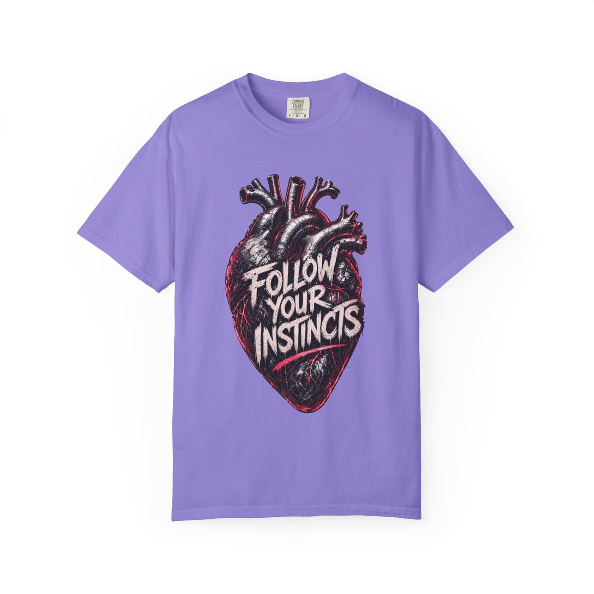 Anatomical Heart Follow Your Instincts T-Shirt | Graphic Heart Tee