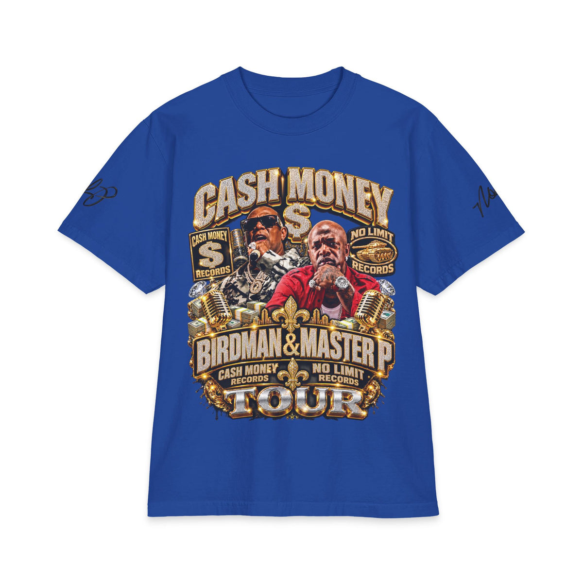Cash Money Birdman & Master P Tour T-Shirt | Rap Hip Hop Vintage Logo