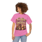 Coffee Is My Therapy T-Shirt | Coffee Cups Illustration, Cozy Beverage Tee