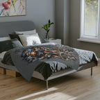 Roll Jelly concert portrait Velveteen blanket | musician tour artwork