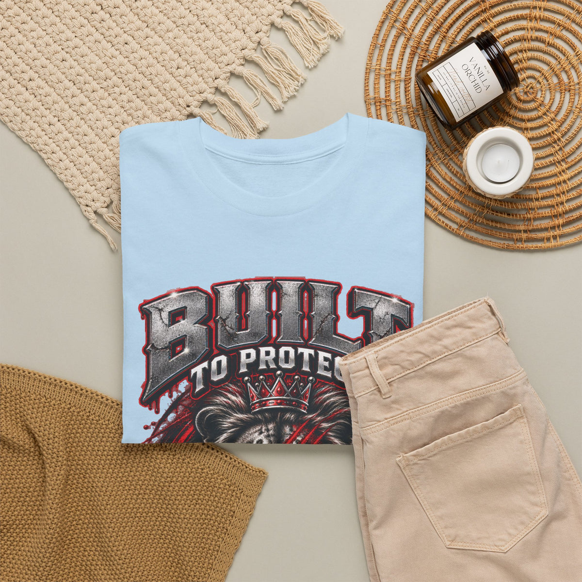 Built to Protect Her Peace Couples Graphic T-Shirt