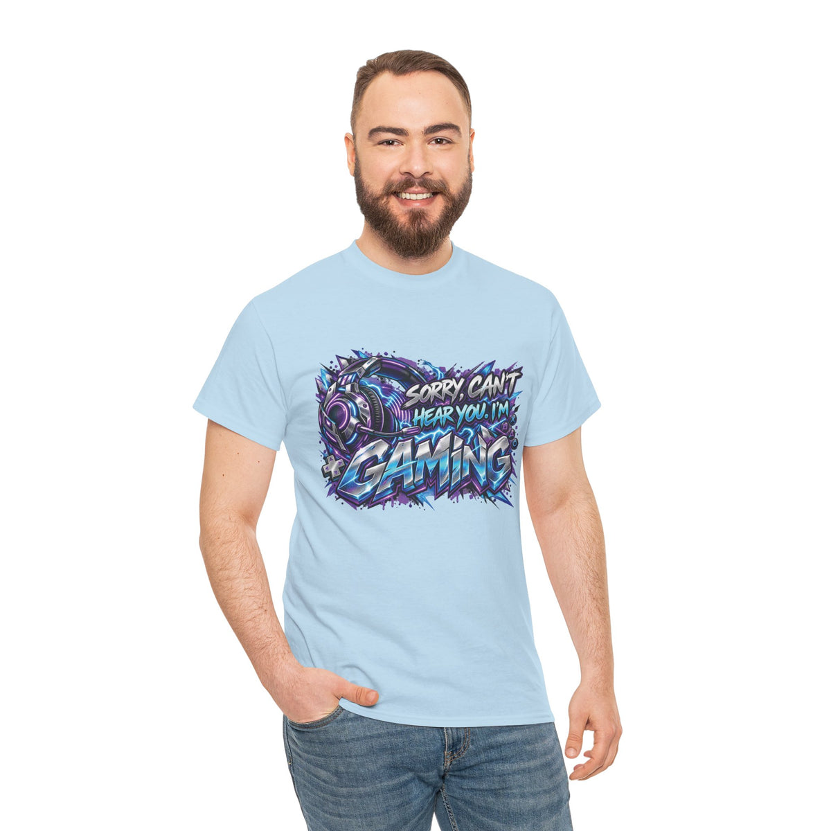 Gaming “Sorry, Can’t Hear You, I’m Gaming” Graphic T-Shirt