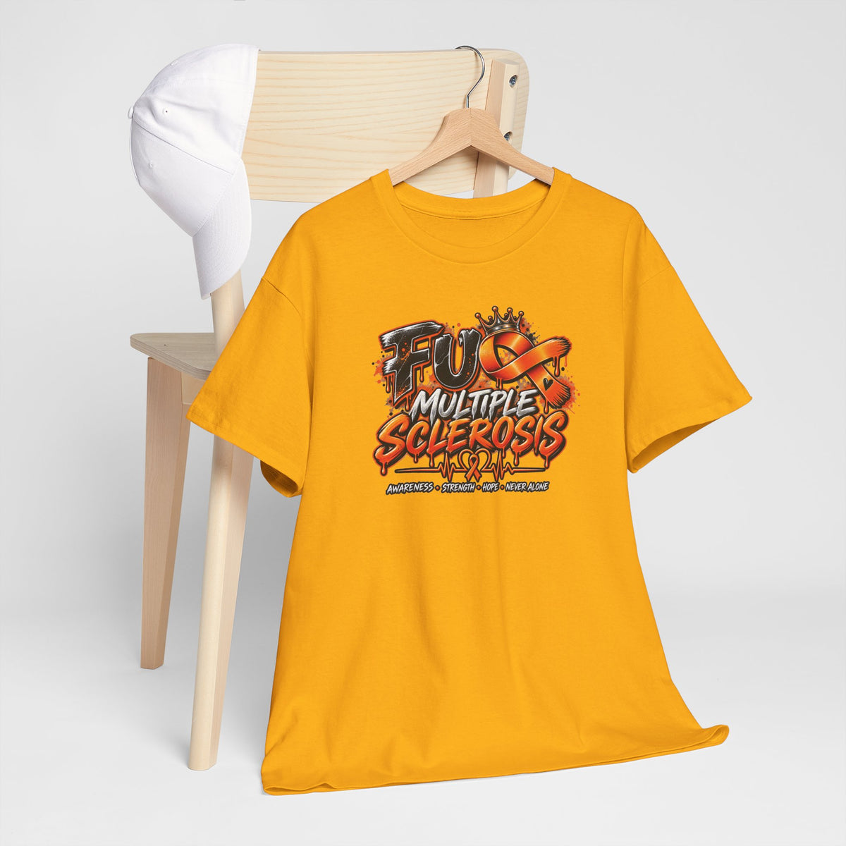 Fight Multiple Sclerosis T-Shirt | MS Awareness Ribbon, Neurology Support