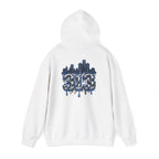 Detroit 313 Skyline Hoodie | Dripping Graffiti City Football Design