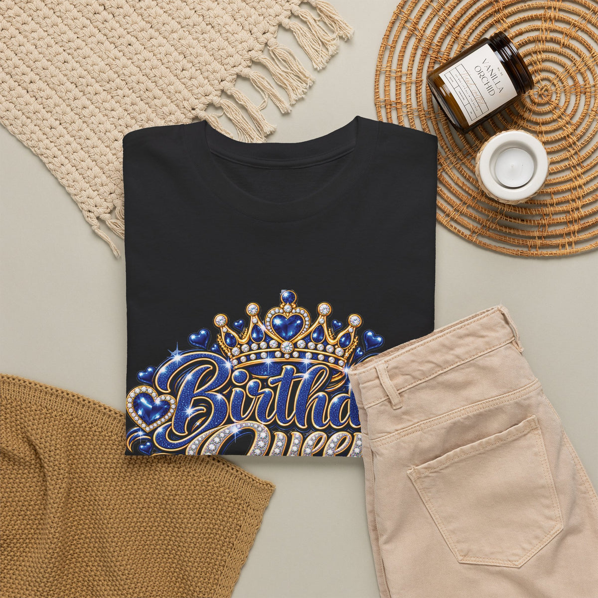 Birthday Queen Crown Graphic T-Shirt