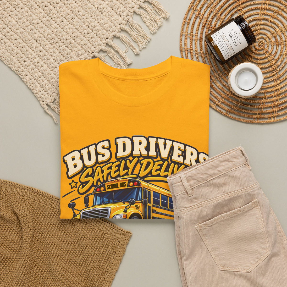 Bus Drivers Safely Deliver Futures Graphic T-Shirt