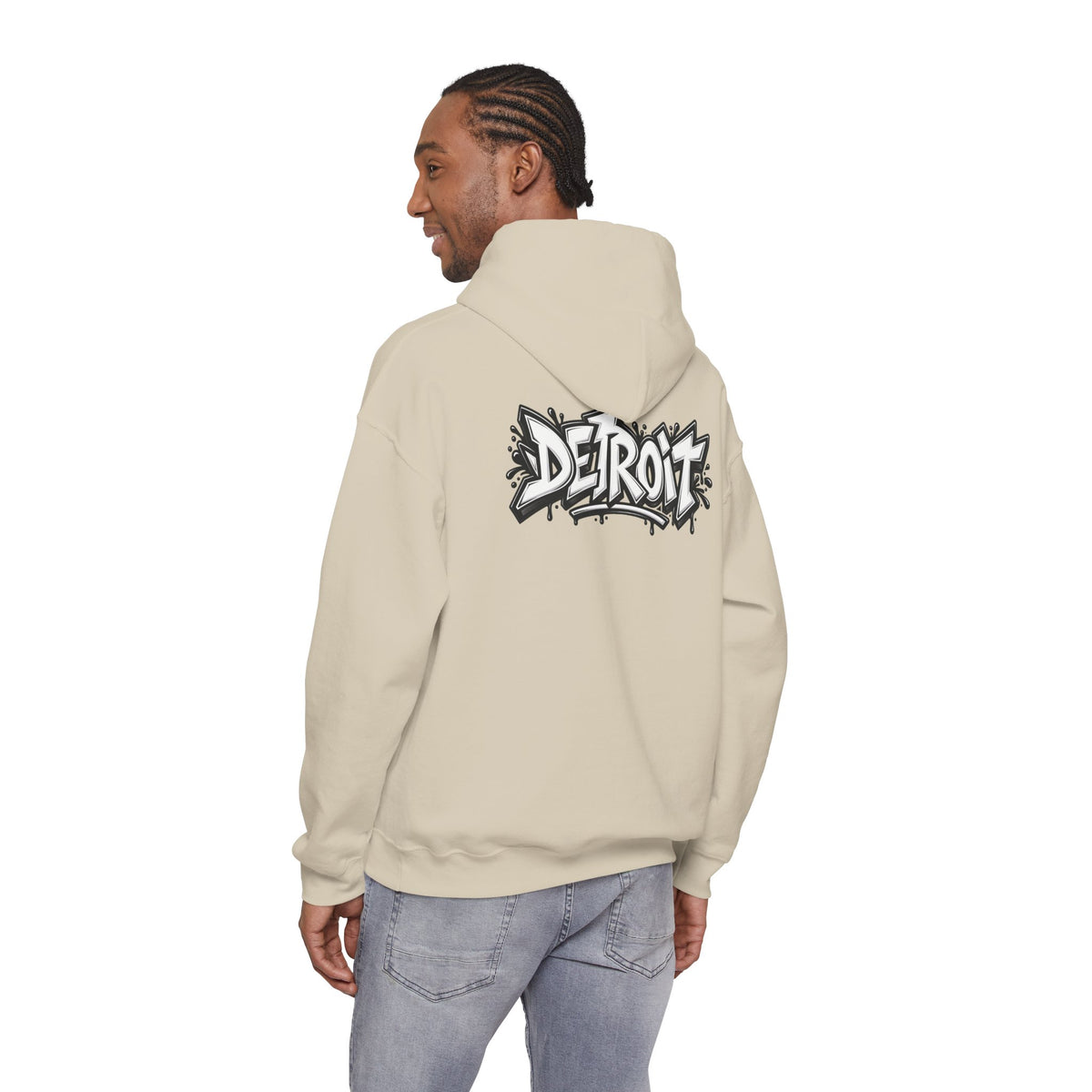 Detroit Graffiti Lion Hoodie | Colorful Street Art Pullover