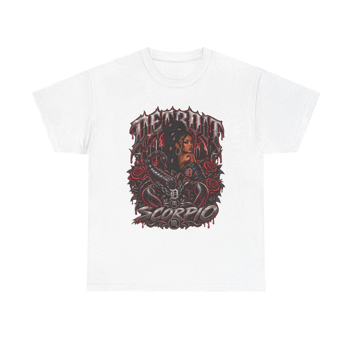 Scorpio Gothic Snake Woman T-Shirt | Zodiac Scorpio Tee