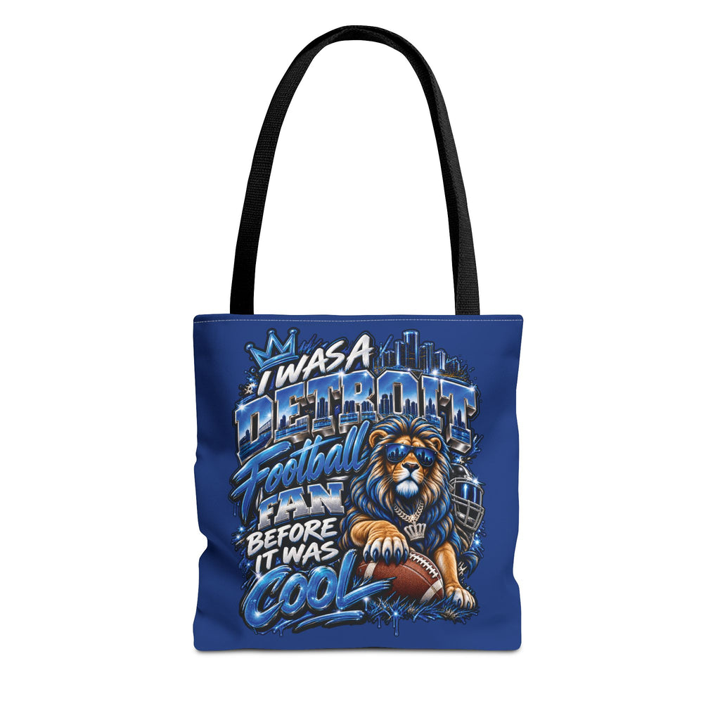 Detroit Football Fan Lion Tote Bag | Vintage City Pride