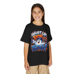 Det What Up Doe Boo! Ghost Graphic T-Shirt | Halloween Kids Tee