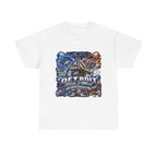 Detroit Skyline Collage Tee | Motor City Vintage Graphic T-Shirt