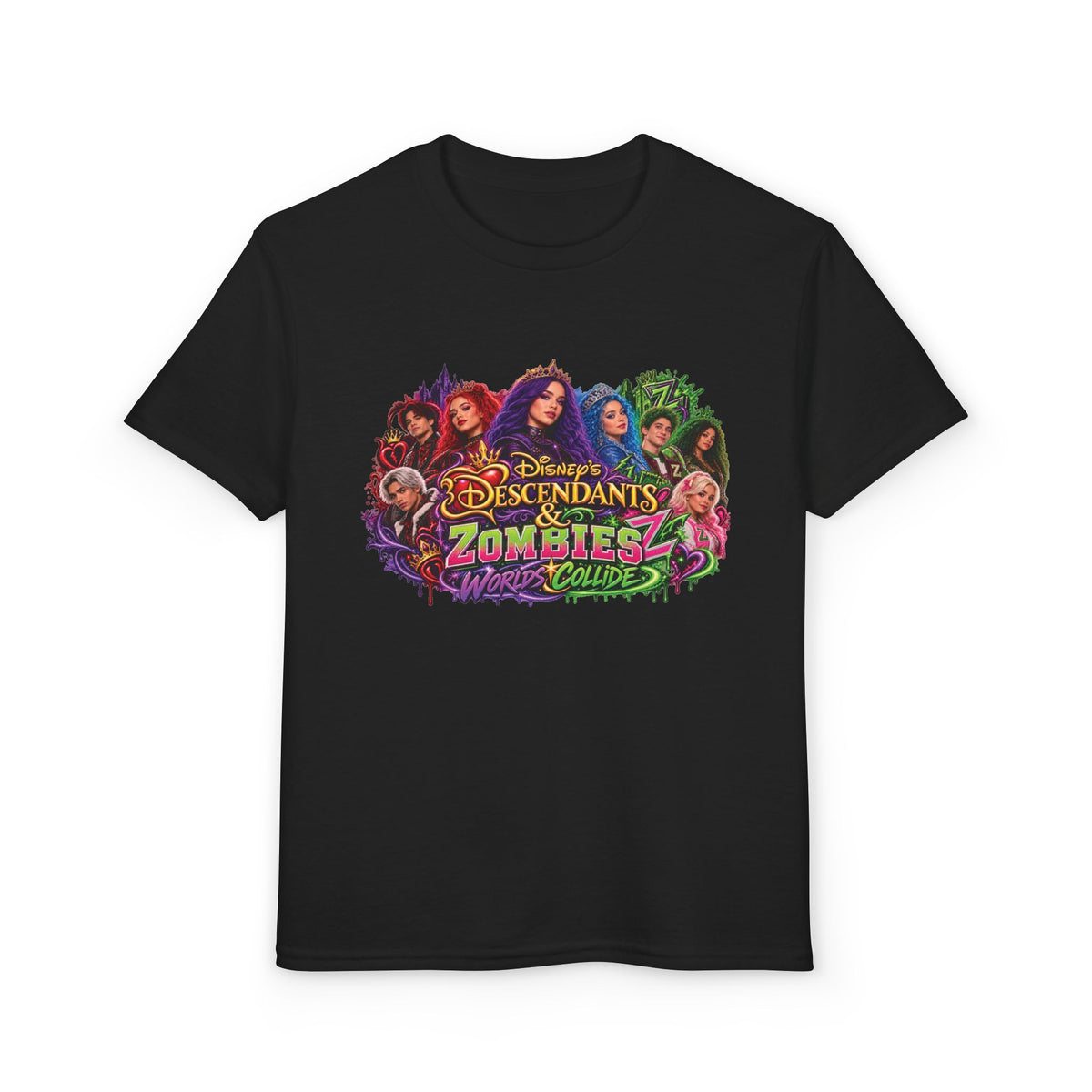 Descendants Zombies Collide graphic T-Shirt | Youth Tee