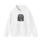 Raised On hip hop Hoodie | Vintage Guitar Skull Band Design