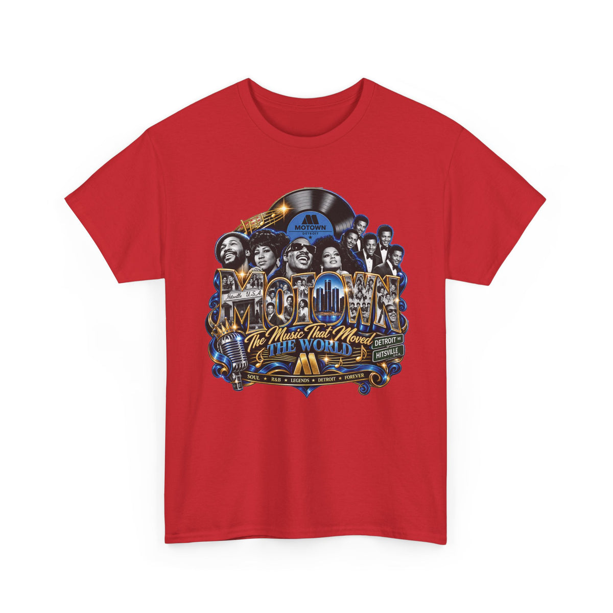 Motown Legends Tee | Detroit Graffiti Back
