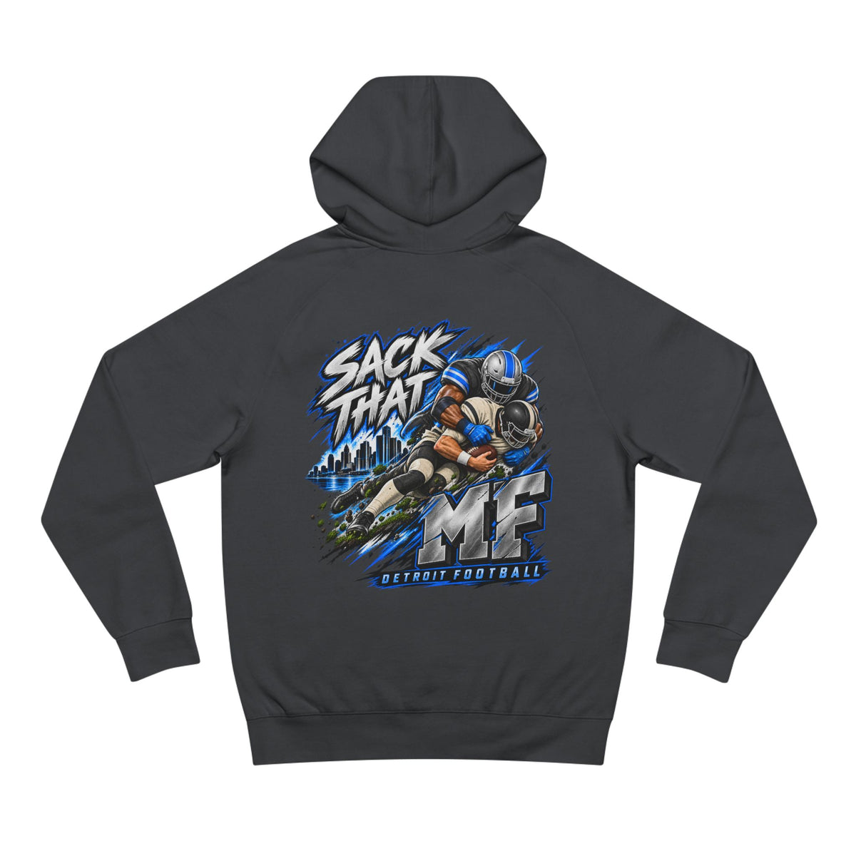 Detroit Motor City Grit & Sack That MF Football Hoodie