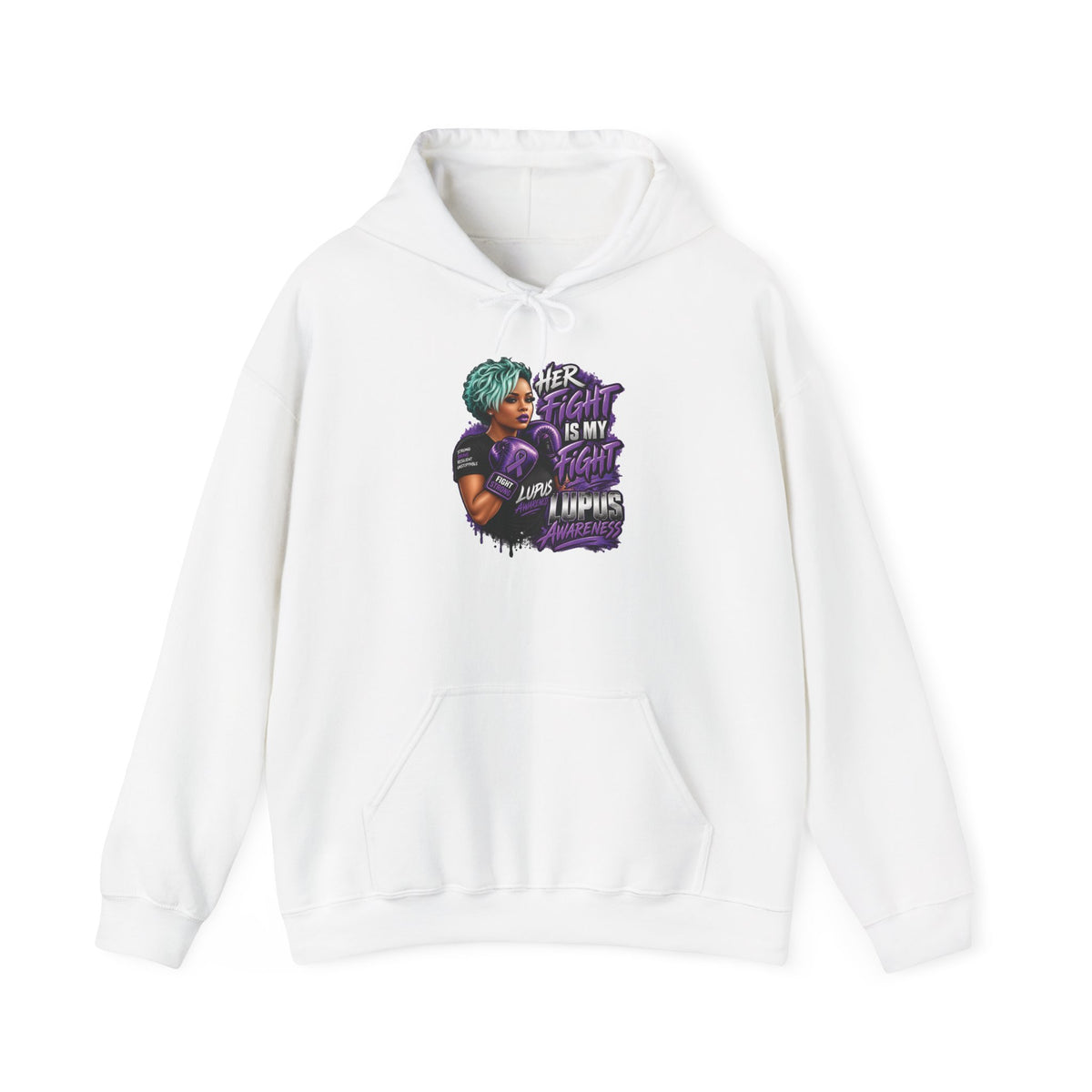 Her Fight Is My Fight hoodie | Lupus Awareness, Fighter Illustration