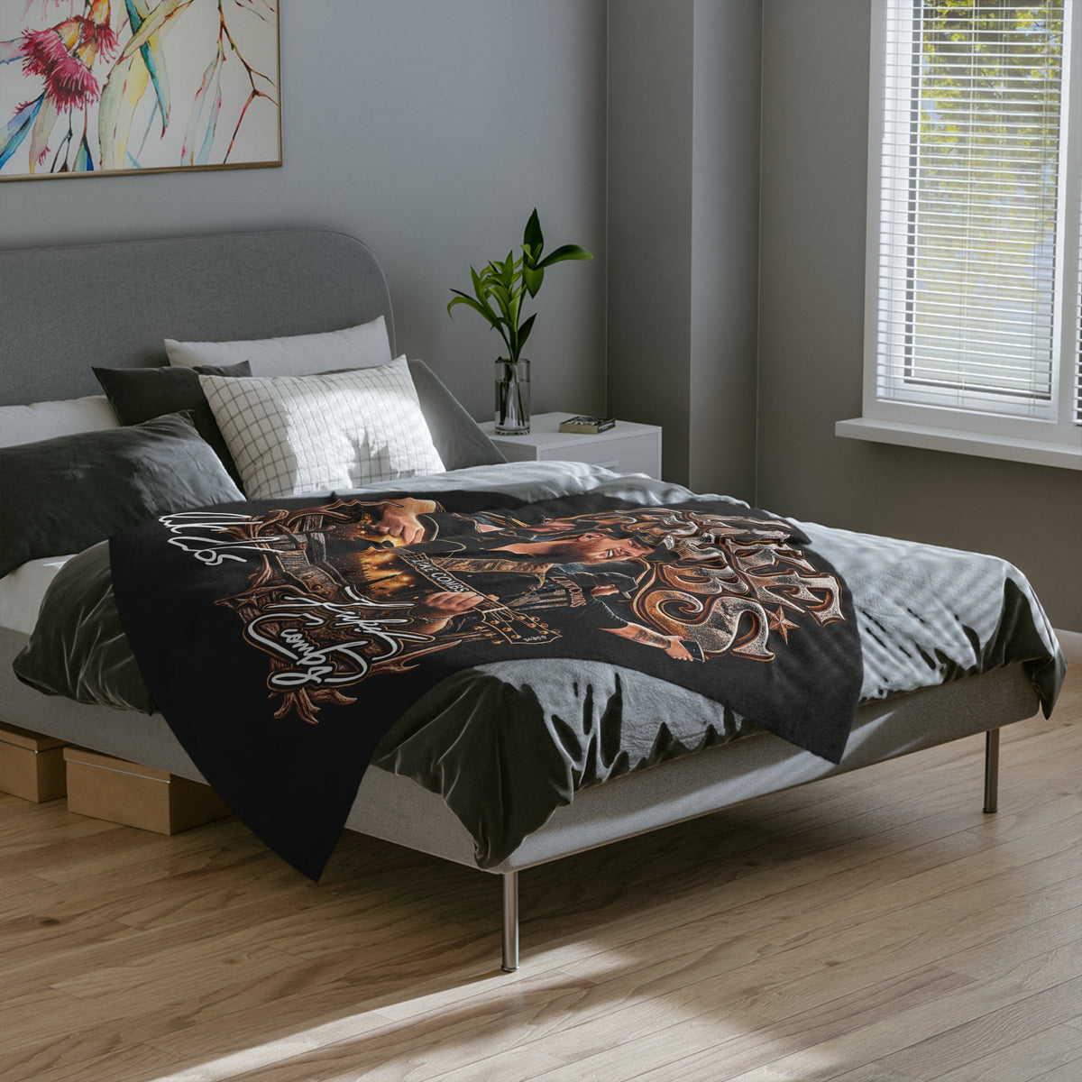 Combs Country Concert Collage Velveteen Blanket | Country Music Throw