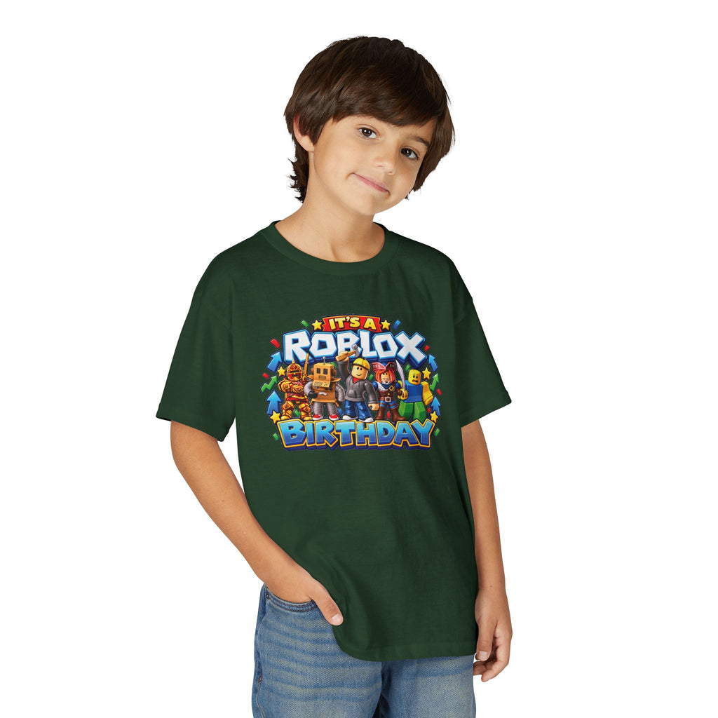 Roblox Birthday Leveling Up to 6 Youth T-Shirt