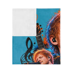 Ed Sheeran collage Velveteen Blanket | Musician portrait, guitar artwork
