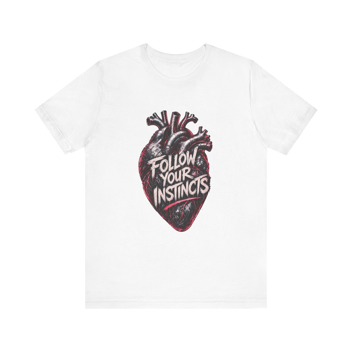 Anatomical Heart 'Follow Your Instincts' Tee | Graphic Heart Illustration