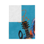 Ed Sheeran collage Velveteen Blanket | Musician portrait, guitar artwork