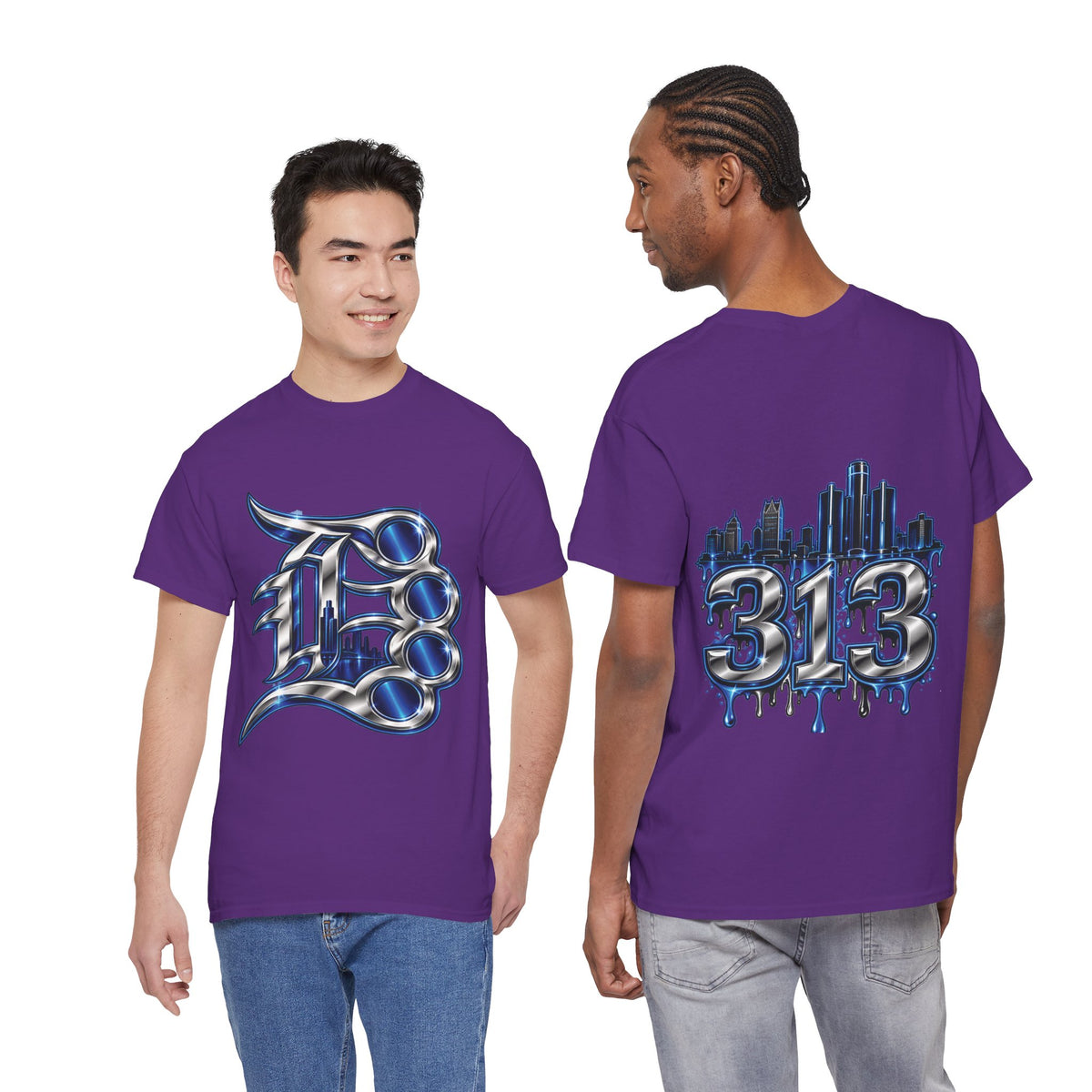 Detroit Brass Knuckles graphic tee | 313 Skyline Drip T-Shirt