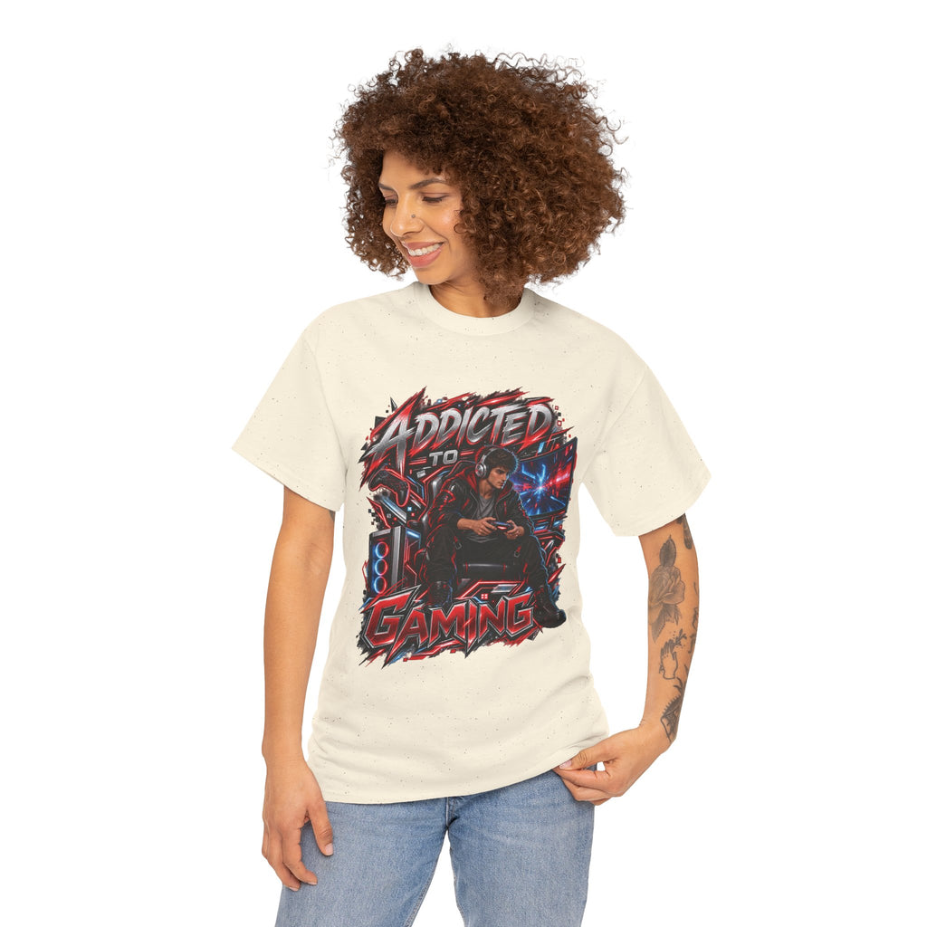 Addicted to Gaming Graphic T-Shirt