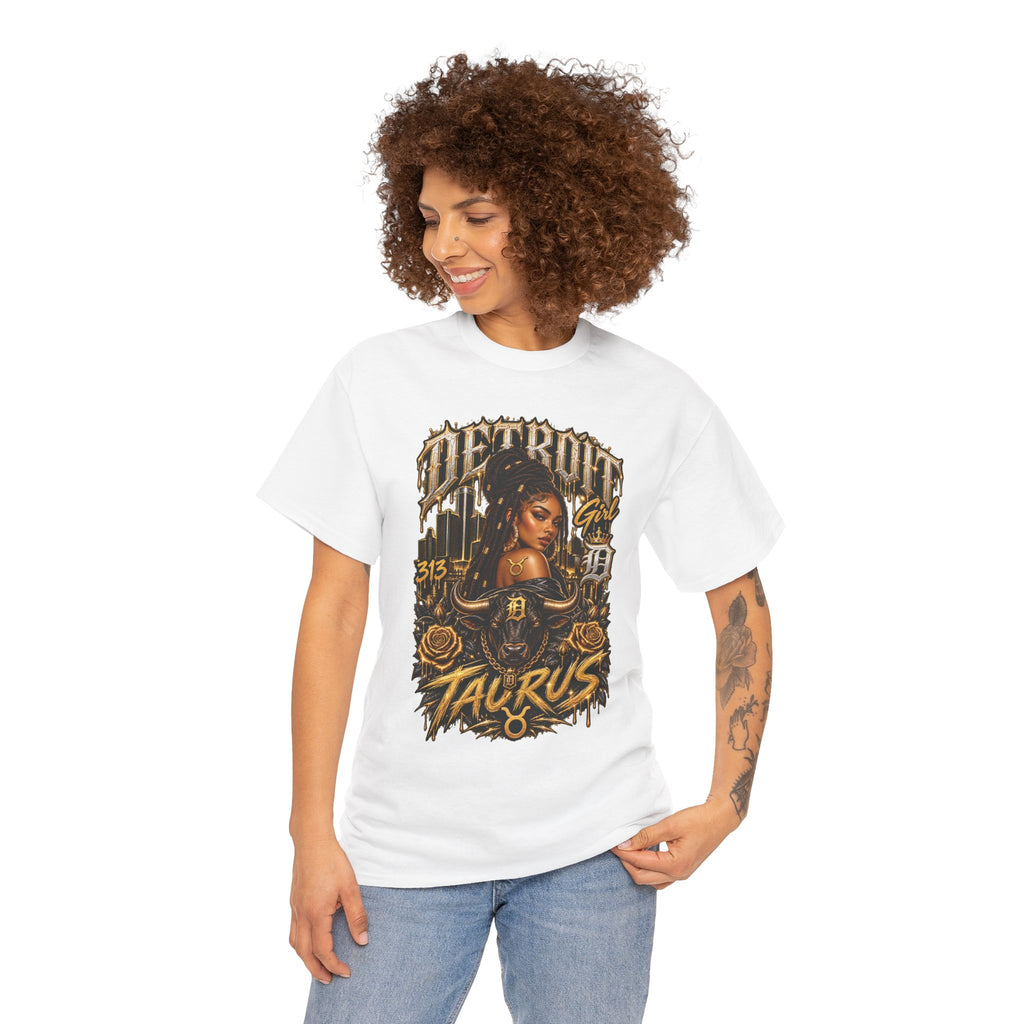 Detroit Taurus Graphic Tee | Zodiac City 313 Illustration