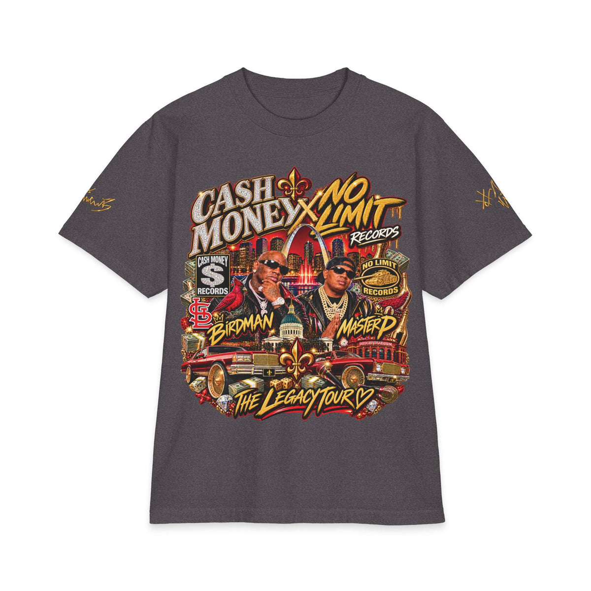 Cash Money No Limit Tour T-Shirt | Vintage Hip Hop Concert Tee