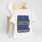 Real Recognize Real Detroit T-Shirt | Detroit Pride Tee, Urban Text Design